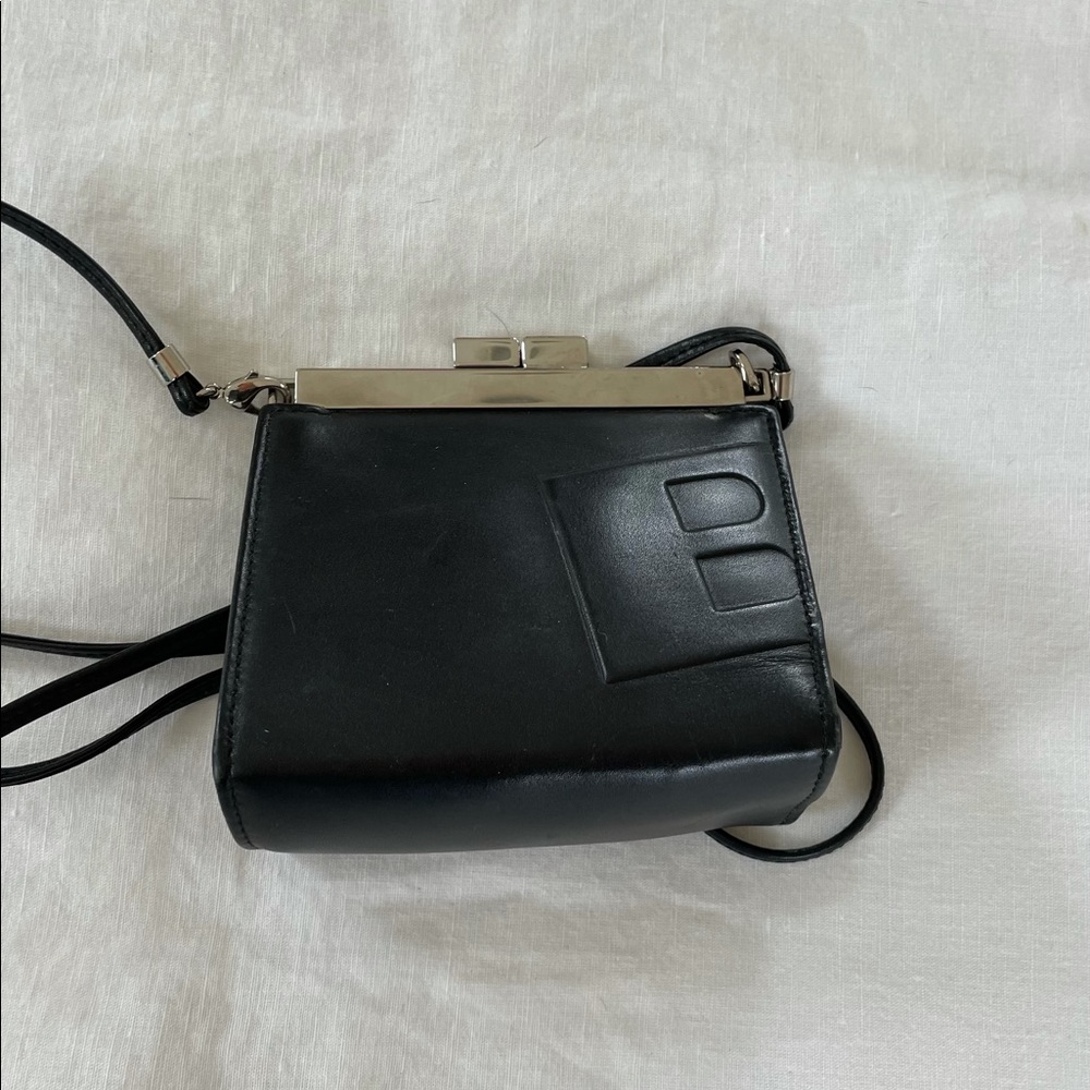 Bally of Switzerland black leather evening bag - Picture 1 of 2